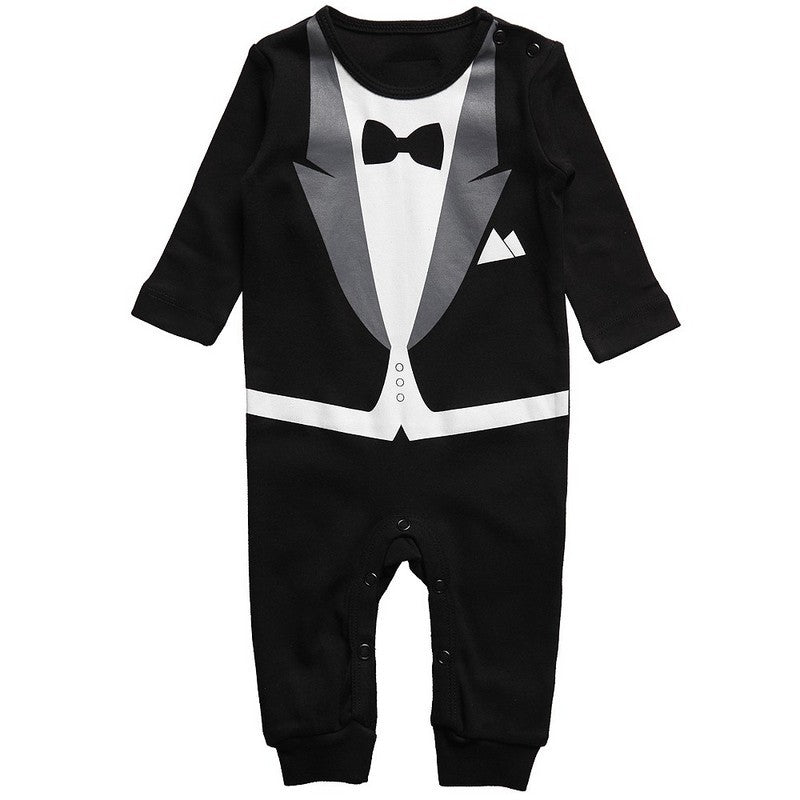 Gentleman Romper for Boys, Spring Autumn Bodysuit - # BAAA21110055
