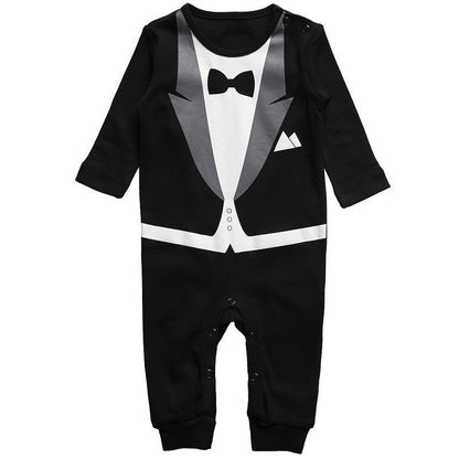 Gentleman Romper for Boys, Spring Autumn Bodysuit - # BAAA21110055