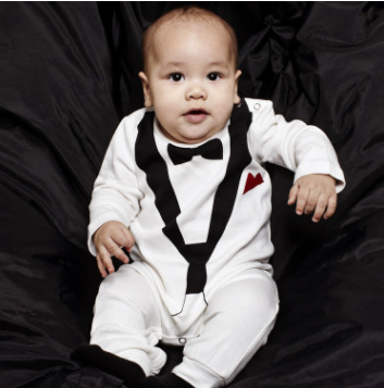 Gentleman Romper for Boys, Spring Autumn Bodysuit - # BAAA21110055