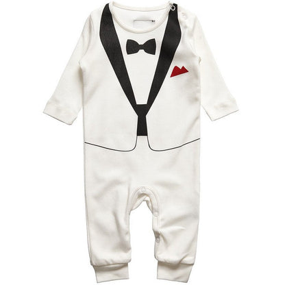 Gentleman Romper for Boys, Spring Autumn Bodysuit - # BAAA21110055