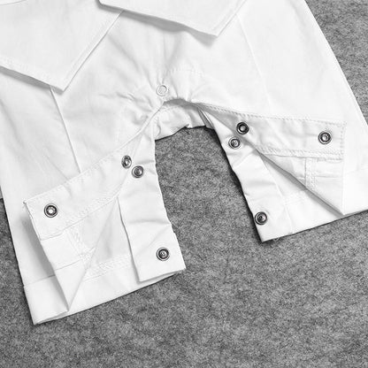 Gentleman Short Sleeve Bodysuit for Boys (White) - # BAAA71710012