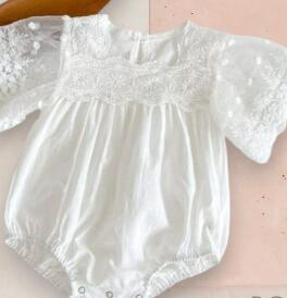 Gio Romper for Baby Girls | With Ruffled Sleeves | One Piece - # BAAA21110050