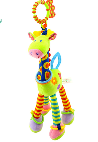 Giraffe Bed Bell Rattle and Car Hanging Toy - # BAGE81110015