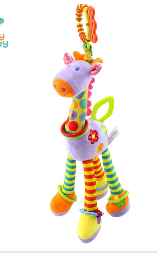 Giraffe Bed Bell Rattle and Car Hanging Toy - # BAGE81110015