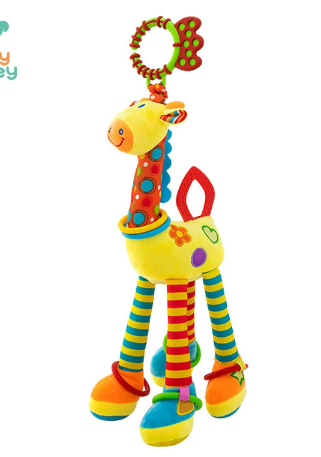 Giraffe Bed Bell Rattle and Car Hanging Toy - # BAGE81110015