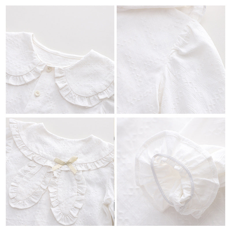 Girls' Cotton Puff Sleeve | Long-Sleeved Top | For Ages 1-3 - #  BAAA111810003  & GIAA21510013