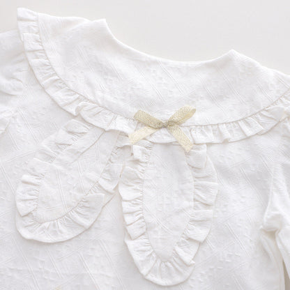 Girls' Cotton Puff Sleeve | Long-Sleeved Top | For Ages 1-3 - #  BAAA111810003  & GIAA21510013