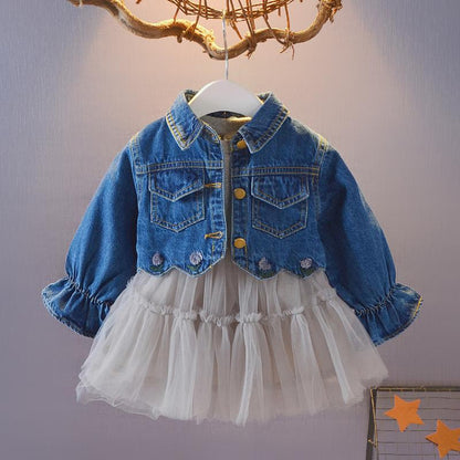 Girls' Denim Jacket and Dress | Two-Piece Set | 06 Months-4 Years - # BAAA51210044 & BOAA11310019