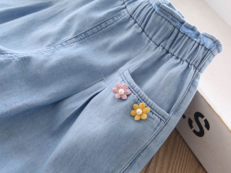 Girls' Denim Summer Shorts | For Ages 3-8 Years - # BAAA1B11010012 & GIAA21410019