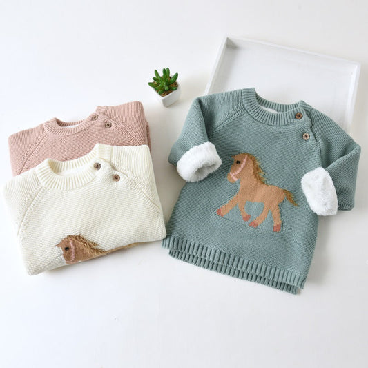 Girls' Thick Knit Sweater