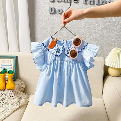 Girls' Short-Sleeved Summer Top | For Ages 3-8 - # GIAA212310019