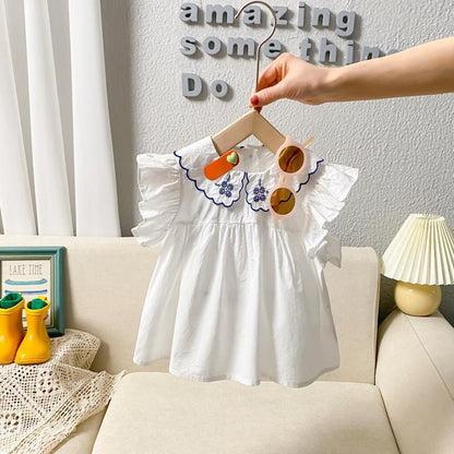 Girls' Short-Sleeved Summer Top | For Ages 3-8 - # GIAA212310019