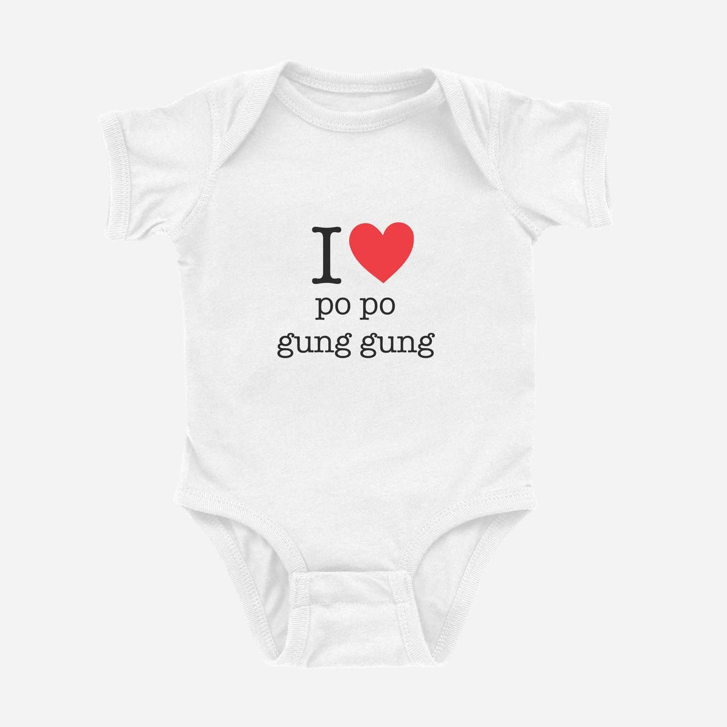 I ♡ Grandma & Grandpa Cantonese Onesie (Maternal)