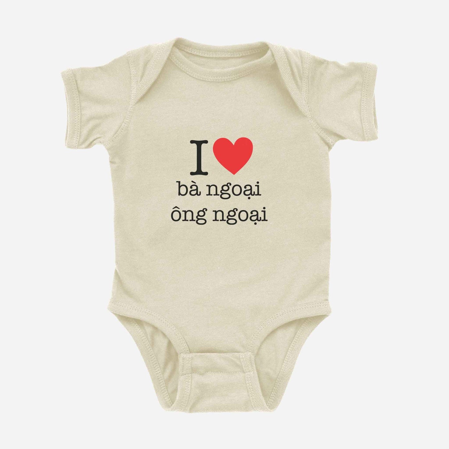 I ♡ Grandma & Grandpa Vietnamese Onesie (Maternal)