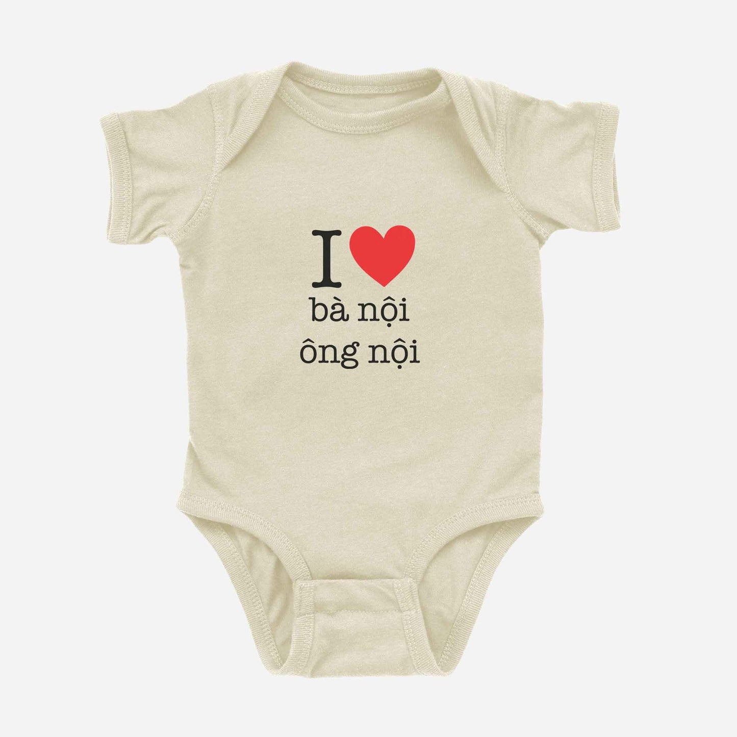 I ♡ Grandma & Grandpa Vietnamese Onesie (Paternal)