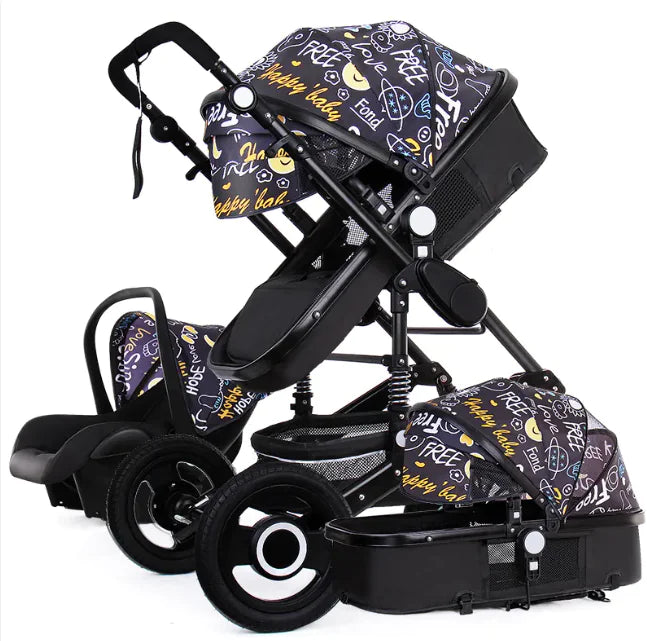 High-View Foldable Stroller – Sit & Recline Comfort - # BAGEG11010010