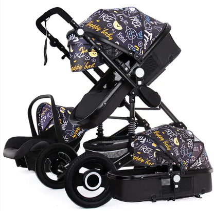 High-View Foldable Stroller – Sit & Recline Comfort - # BAGEG11010010