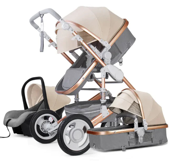 High-View Foldable Stroller – Sit & Recline Comfort - # BAGEG11010010