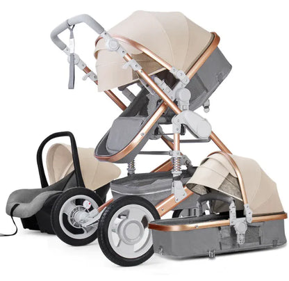 High-View Foldable Stroller – Sit & Recline Comfort - # BAGEG11010010