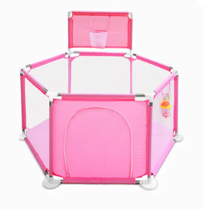IMBABY Baby Playpen – Safety Barrier with Balls Pool, Basketball & Football for Kids - # BOT&G511510001