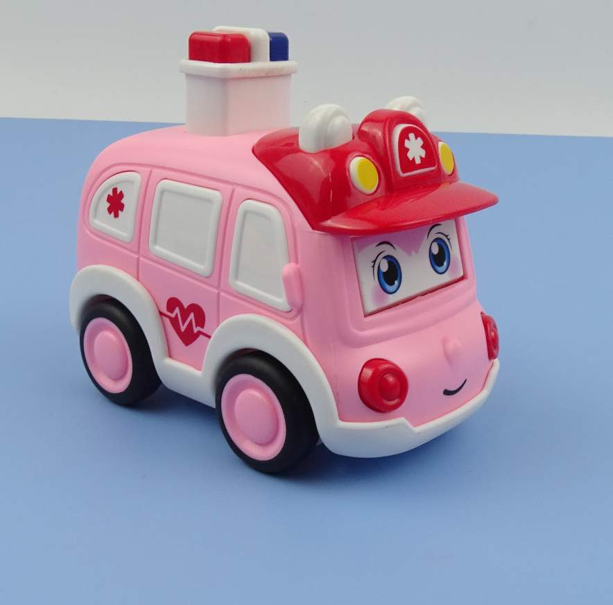 Inertia-Activated Cartoon Emergency Vehicle Toy Set - # GIT&G71910002 & BOT&G21910007