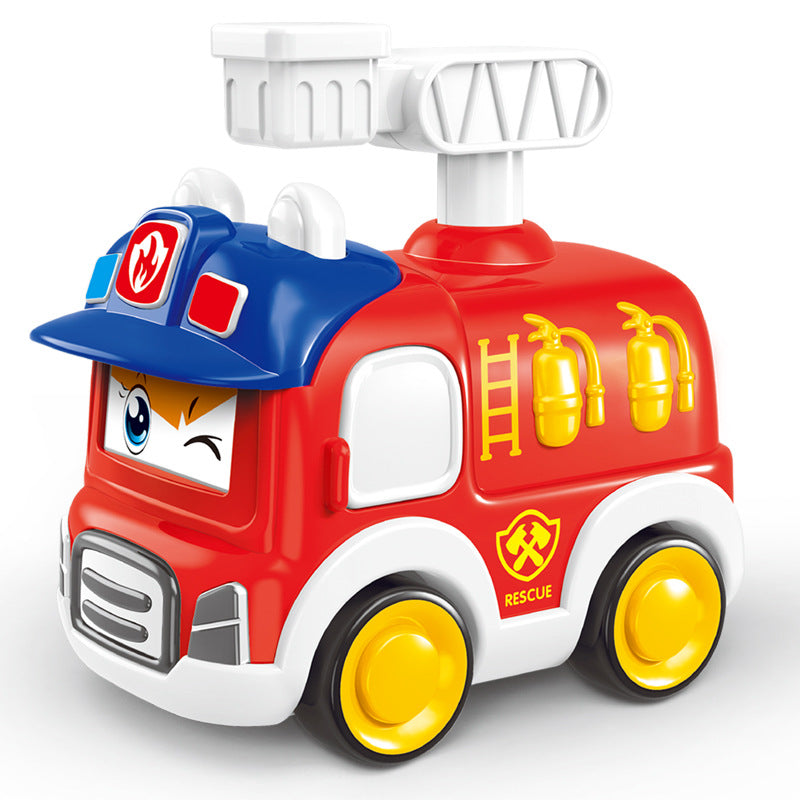 Inertia-Activated Cartoon Emergency Vehicle Toy Set - # GIT&G71910002 & BOT&G21910007