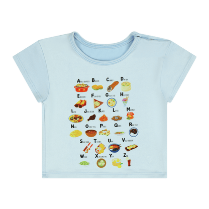 Infant Alphabet T-Shirt – Multicultural Baby Tee with Educational Print