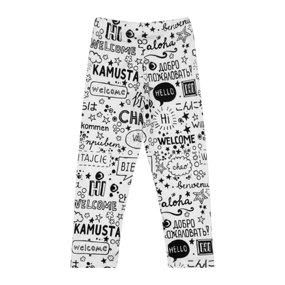 Infant Hello Leggings - Cozy Multicultural Baby Pants