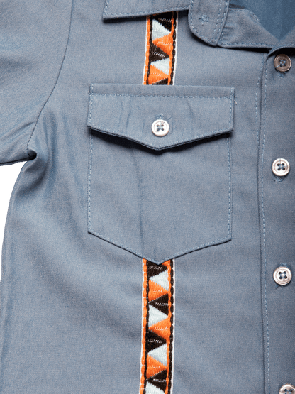 Baby Hemd Shirt – Short Sleeve Multicultural Button-Down for Kids