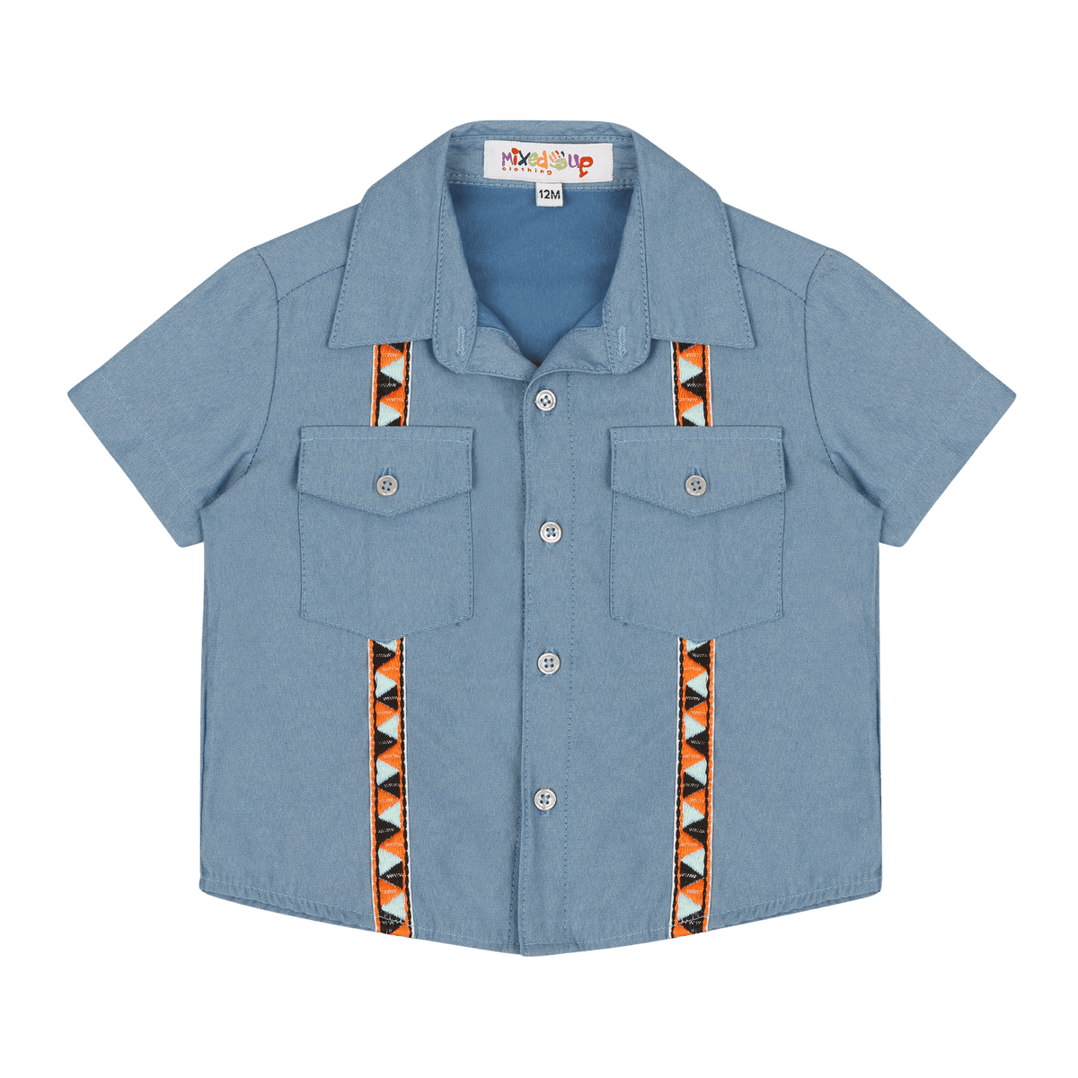 Baby Hemd Shirt – Short Sleeve Multicultural Button-Down for Kids
