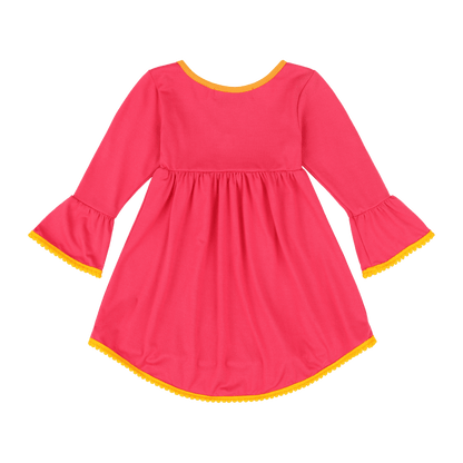 Infant Vestito Pom-pom Tunic Dress – Multicultural Cotton Toddler Outfit