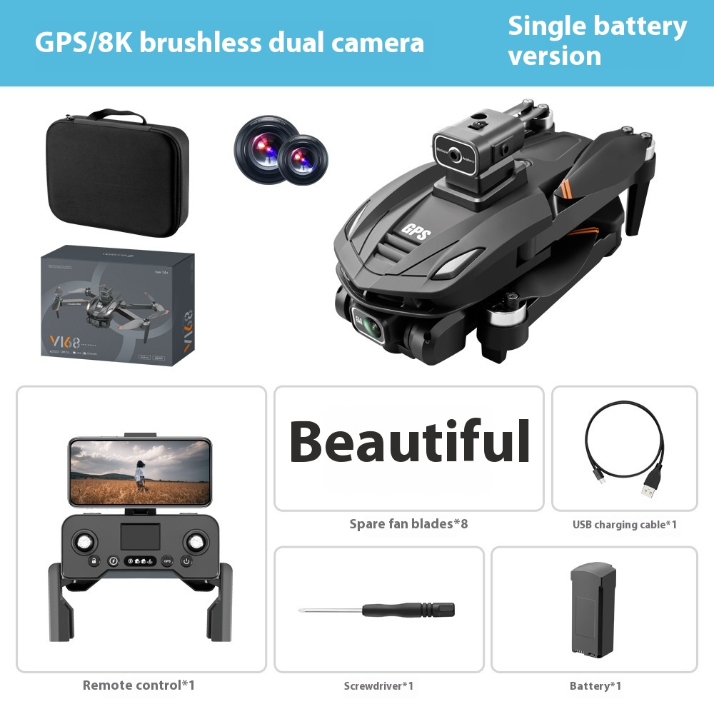 Intelligent 8K GPS Drone | With Obstacle Avoidance - # BAGE81110031-TEENADLT