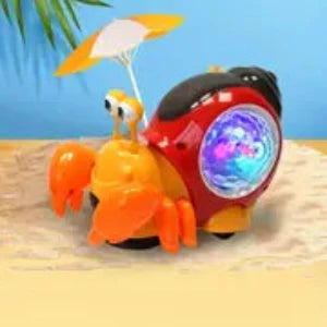 Interactive Escape Crawling Crab Baby Toy | With Music & Lights | 0-24 months - # BAGE81110023