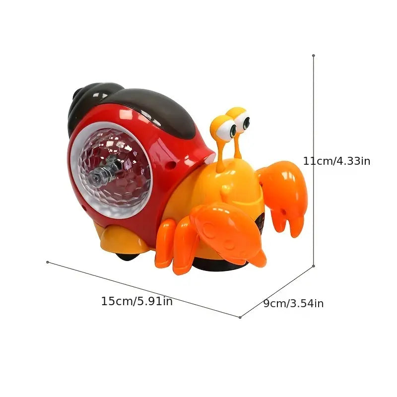 Interactive Escape Crawling Crab Baby Toy | With Music & Lights | 0-24 months - # BAGE81110023