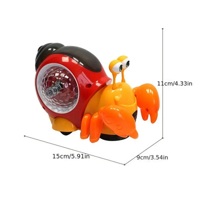 Interactive Escape Crawling Crab Baby Toy | With Music & Lights | 0-24 months - # BAGE81110023