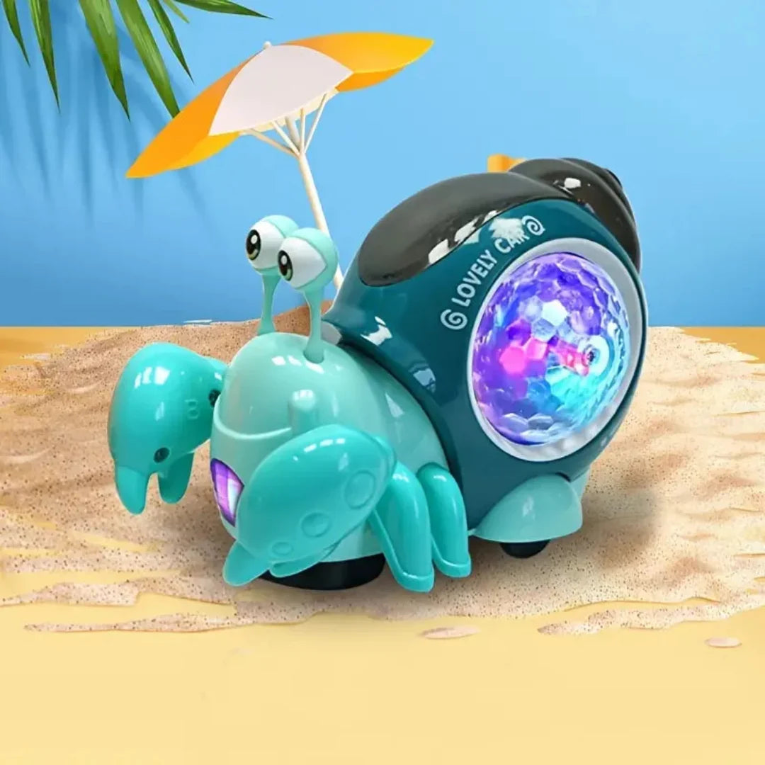 Interactive Escape Crawling Crab Baby Toy | With Music & Lights | 0-24 months - # BAGE81110023