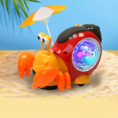Interactive Escape Crawling Crab Baby Toy | With Music & Lights | 0-24 months - # BAGE81110023