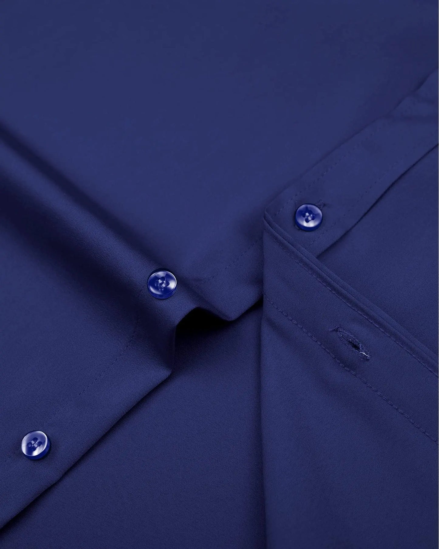 J.VER Boy's Long Sleeve Dress Shirts Solid Stretch Wrinkle-Free Shirt Kids Casual Button Down Shirts Navy Blue 6 Years - # BOAA12510006