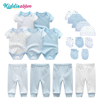 Kiddiezoom Cotton Star | 19-Piece Baby Outfit Set - # BANB11110003