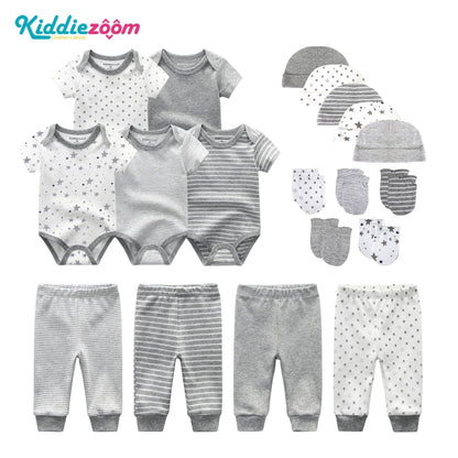Kiddiezoom Cotton Star | 19-Piece Baby Outfit Set - # BANB11110003