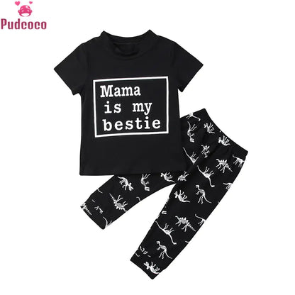 Kids Boys Casual Dinosaur Outfits - # BOAA11310007