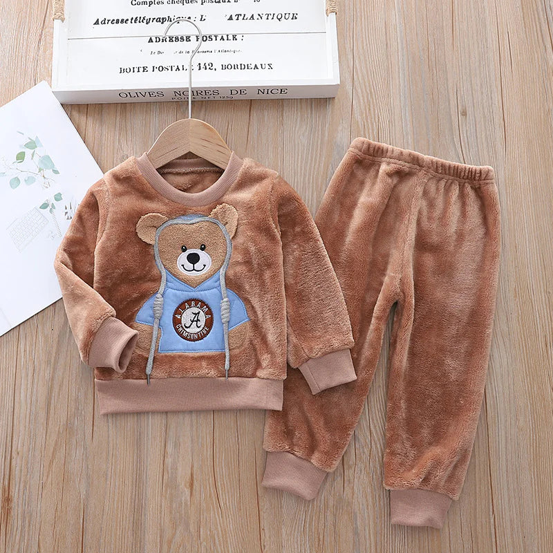 Kids Flannel Pajama Set - # BOAA11710007