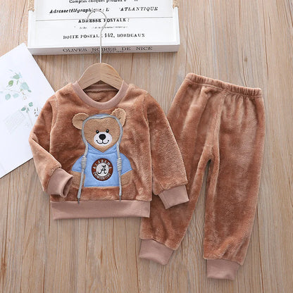 Kids Flannel Pajama Set - # BOAA11710007