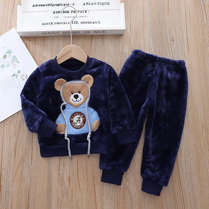 Kids Flannel Pajama Set - # BOAA11710007