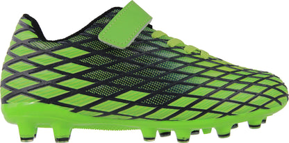 Kids Soccer Cleats Outdoor Firm Ground Athletic Shoes 11 Little Kid Green - # BOAA71110003
