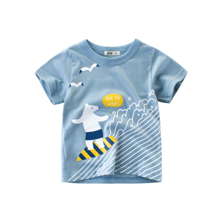 Kids Summer Cotton Short-Sleeved T-Shirt - # BOAA11510026 & BOAA12510014