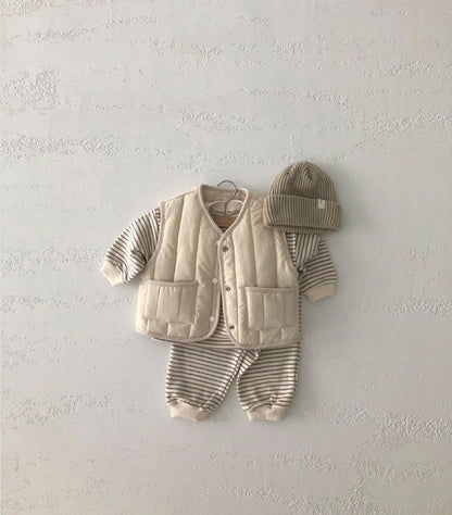 Kids' Warm Autumn/Winter Vest - Solid Color Jacket - # BOAA111010003