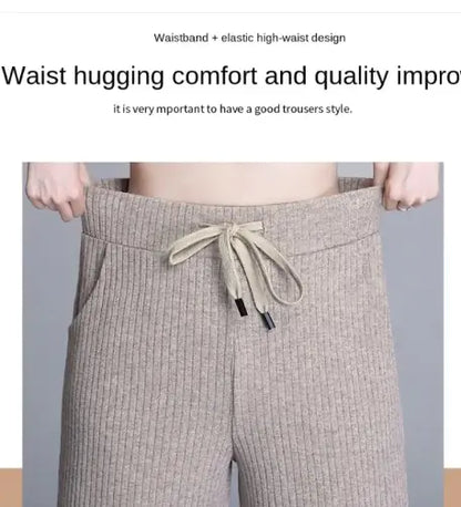 Knitted Mopping Trousers - # GIAA23410009