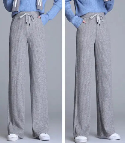 Knitted Mopping Trousers - # GIAA23410009
