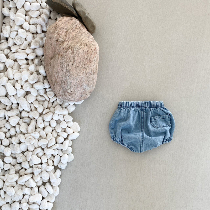 Korean Style Denim | Hot Pants for Summer Infants - # BAAA1B11010009